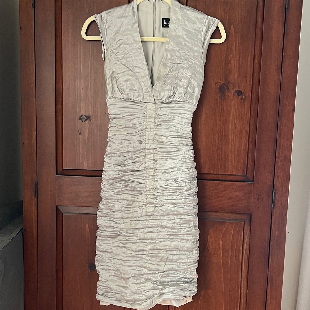 Nicole Miller Silver Dress